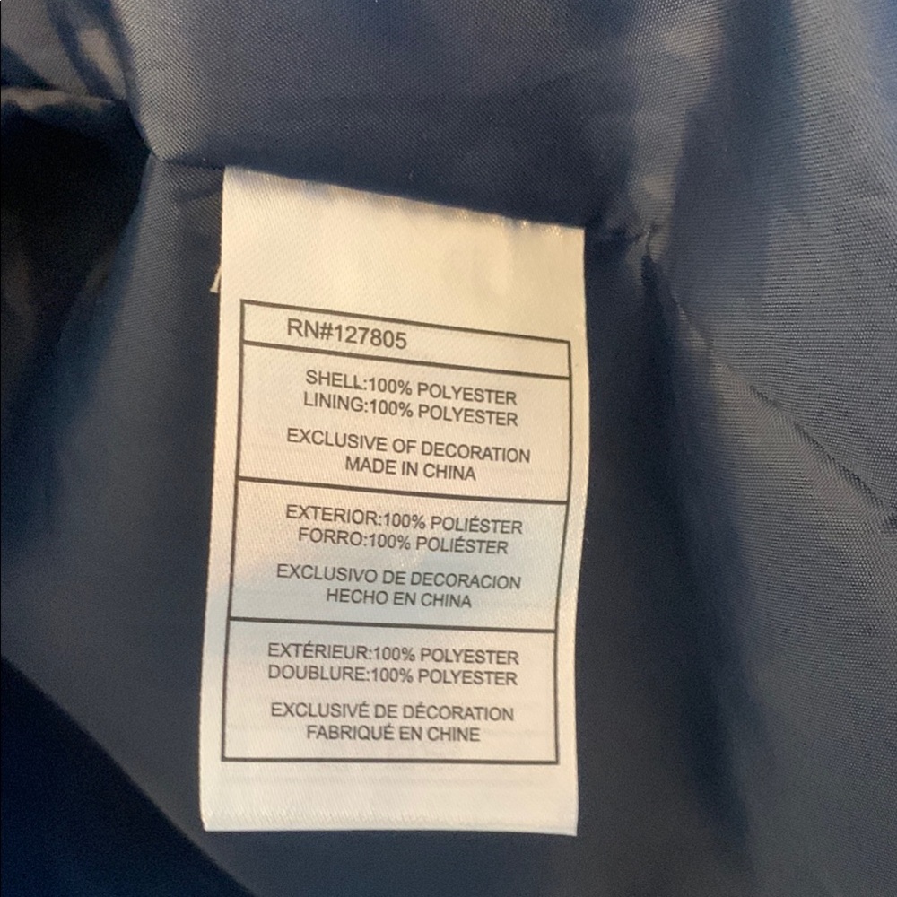 Reebok Men's Navy Jacket XL with Hood - Picture 10 of 11